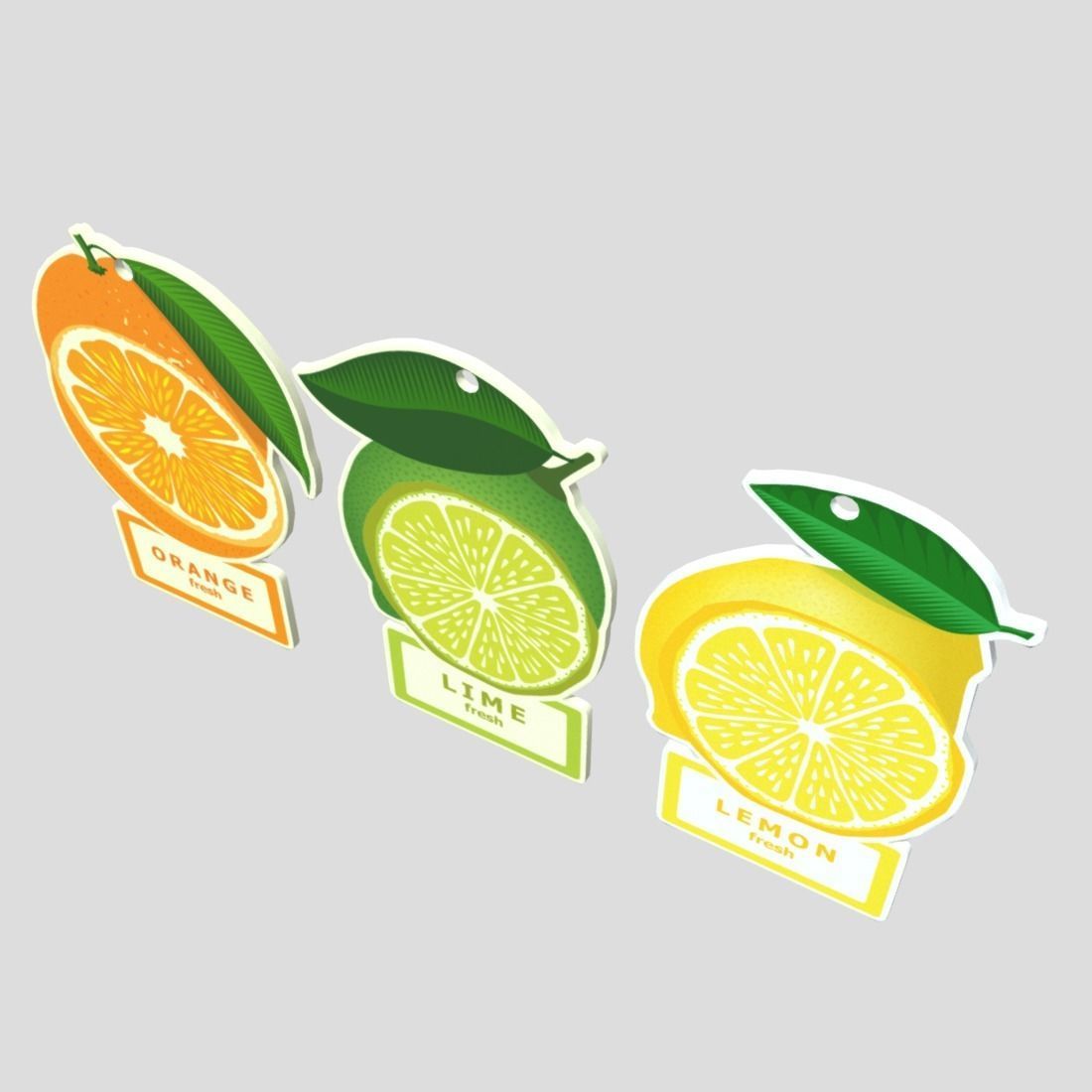 Air Freshener Pack Low-poly 3D model_4