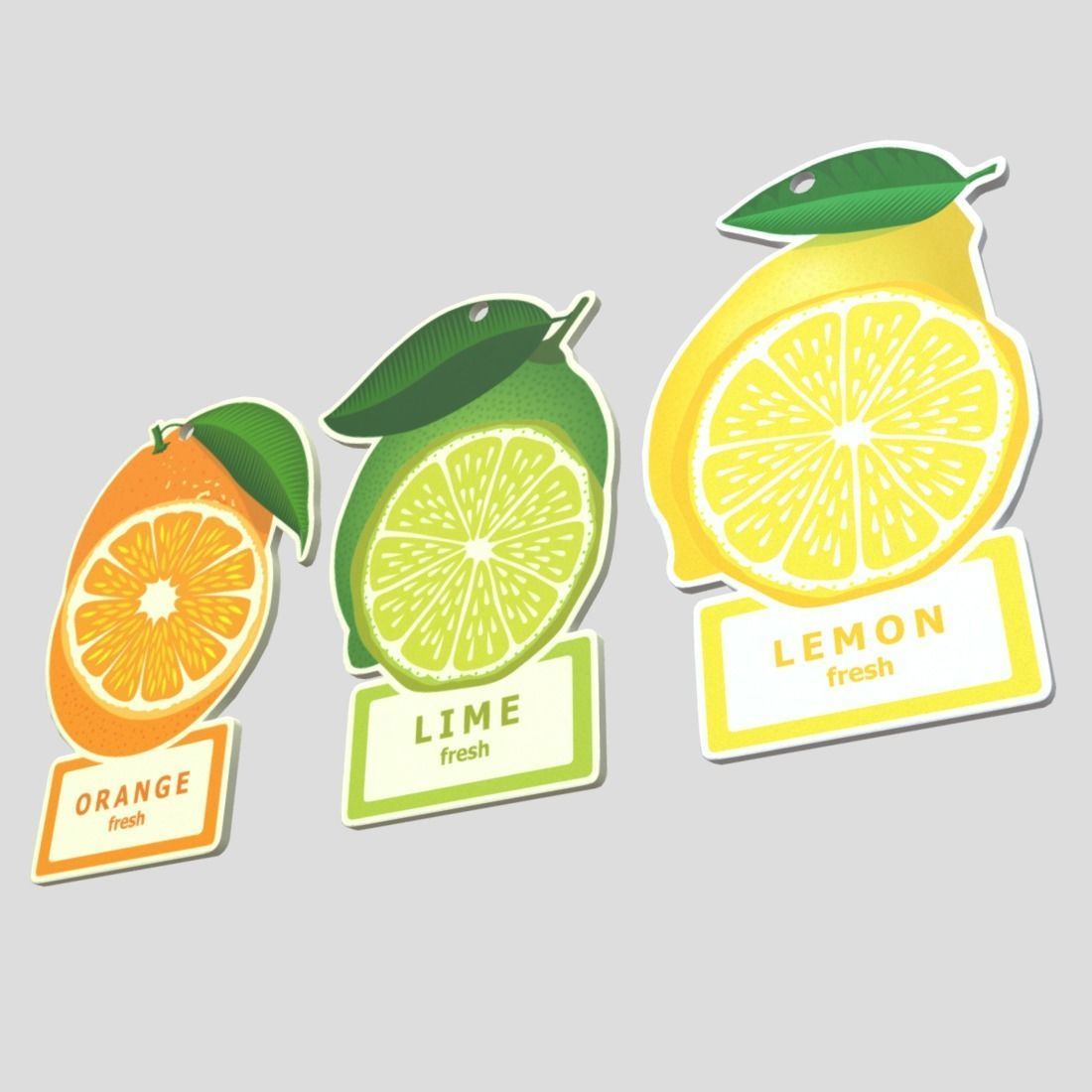 Air Freshener Pack Low-poly 3D model_10