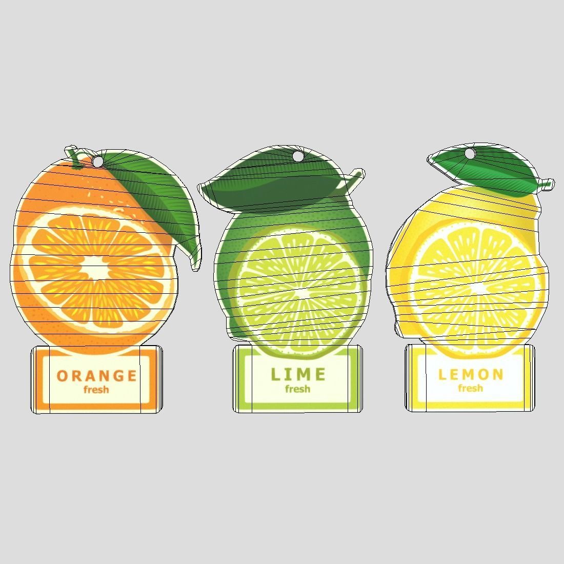 Air Freshener Pack Low-poly 3D model_3