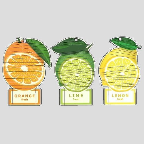 Air Freshener Pack Low-poly 3D model 4