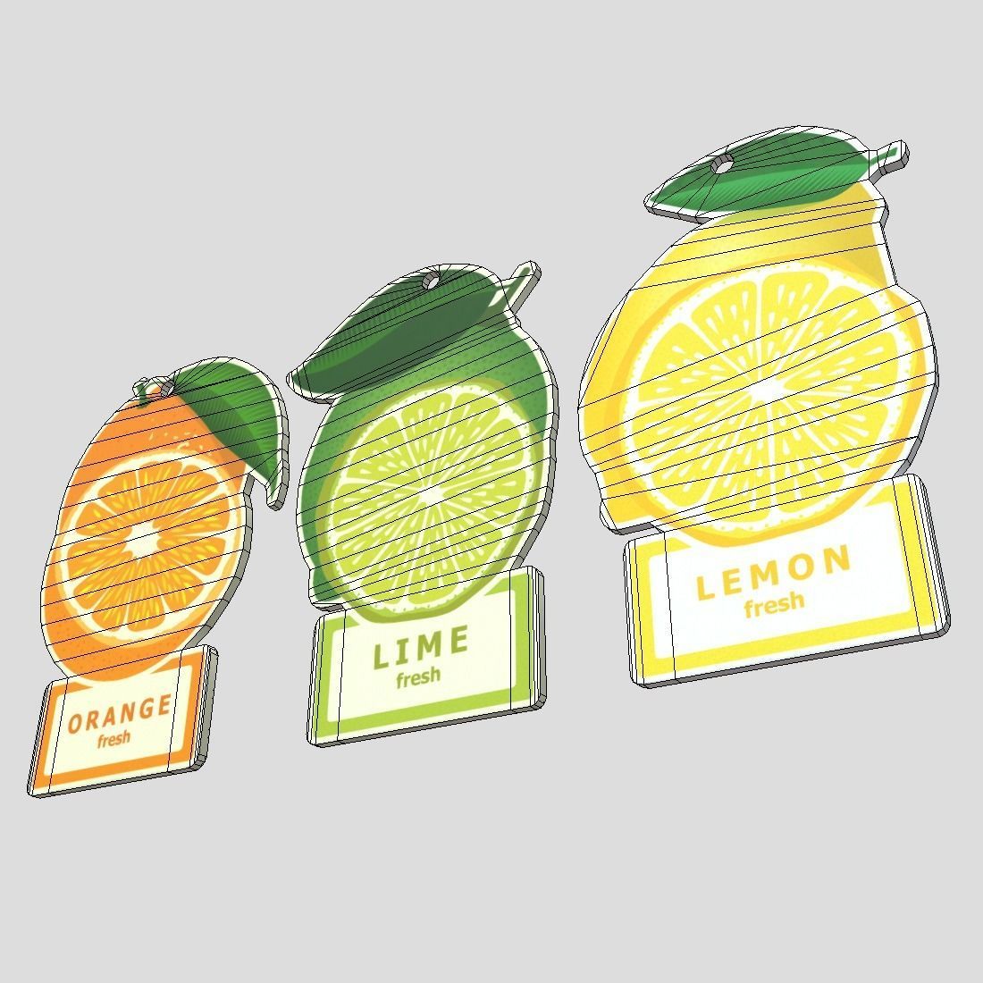 Air Freshener Pack Low-poly 3D model_11