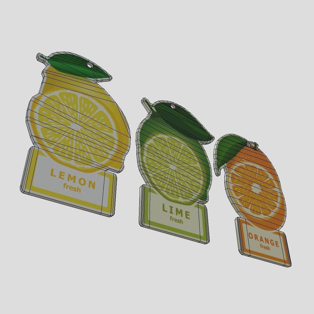 Air Freshener Pack Low-poly 3D model_9