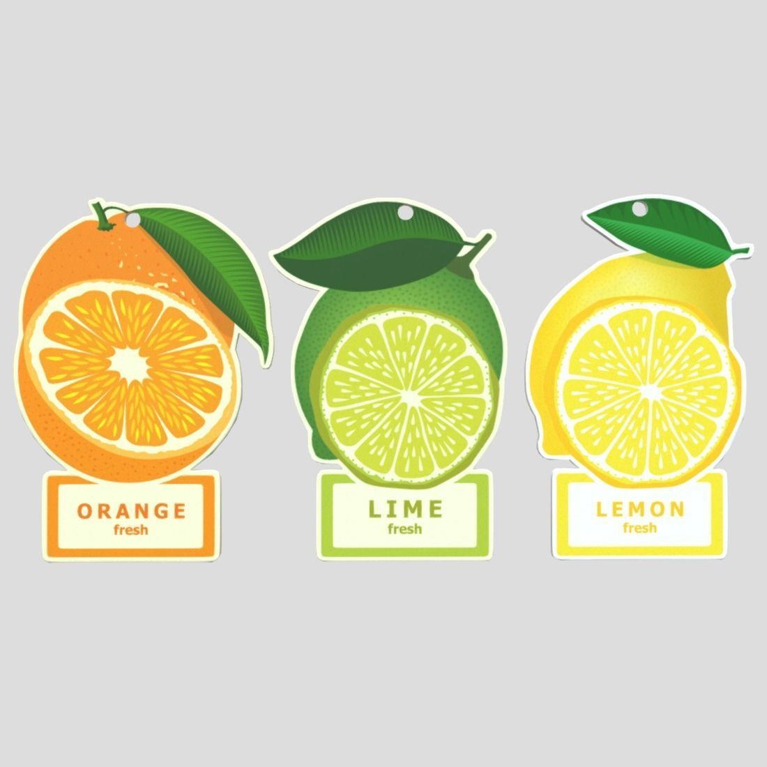 Air Freshener Pack Low-poly 3D model_2