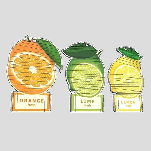 Air Freshener Pack Low-poly 3D model 2