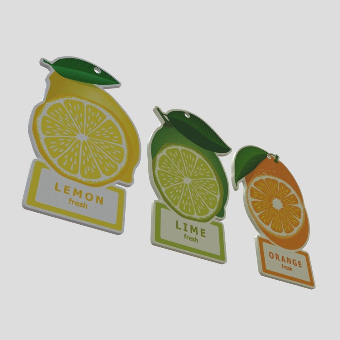 Air Freshener Pack Low-poly 3D model_8