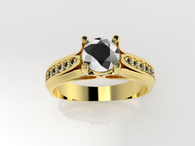 Anillo de compromiso  3D print model_1