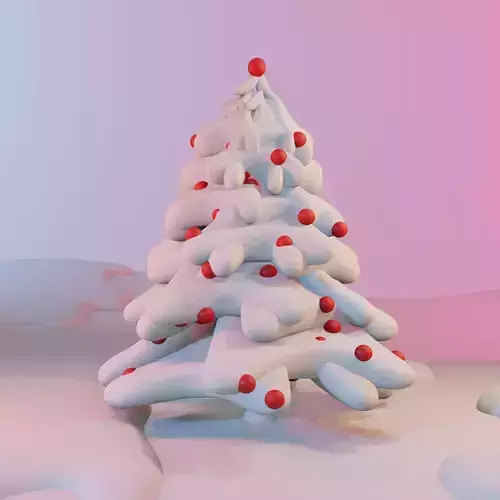 Snow fir 3D model