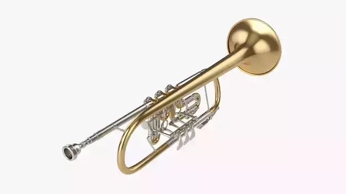 Trumpet rotary valve 3D model