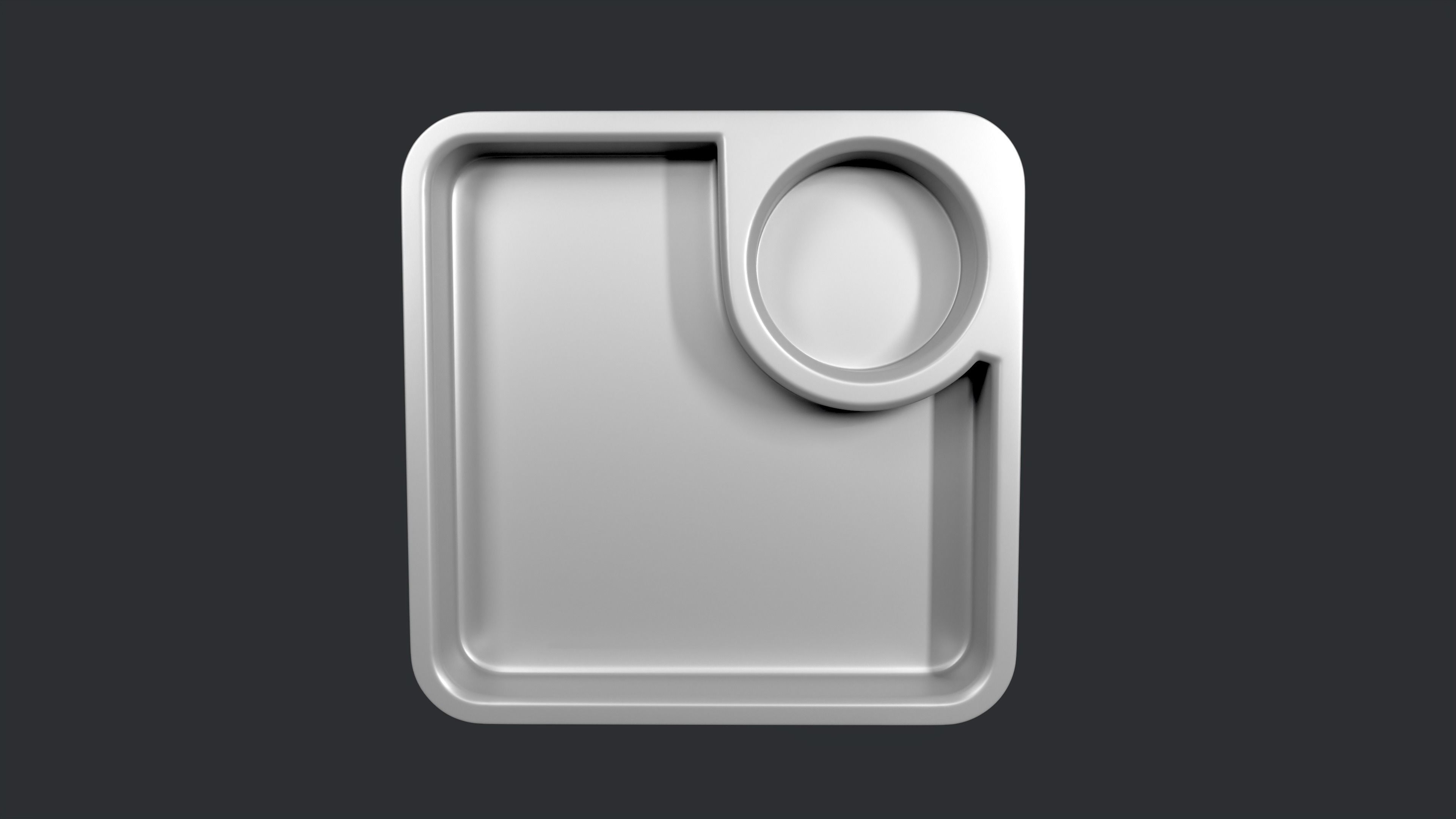 Square Tray STL models for CNC and 3D printing 3D print model_2