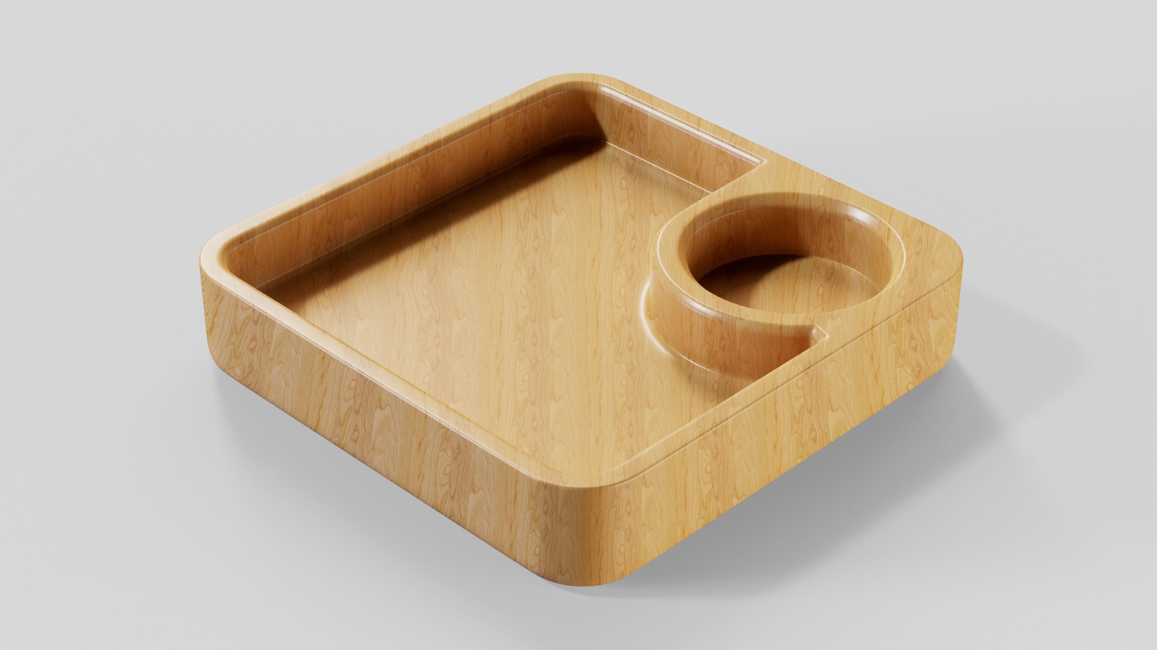 Square Tray STL models for CNC and 3D printing 3D print model_1