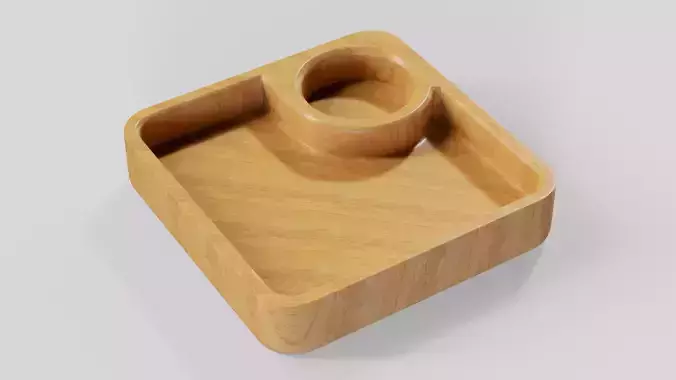Square Tray STL models for CNC and 3D printing 3D print model