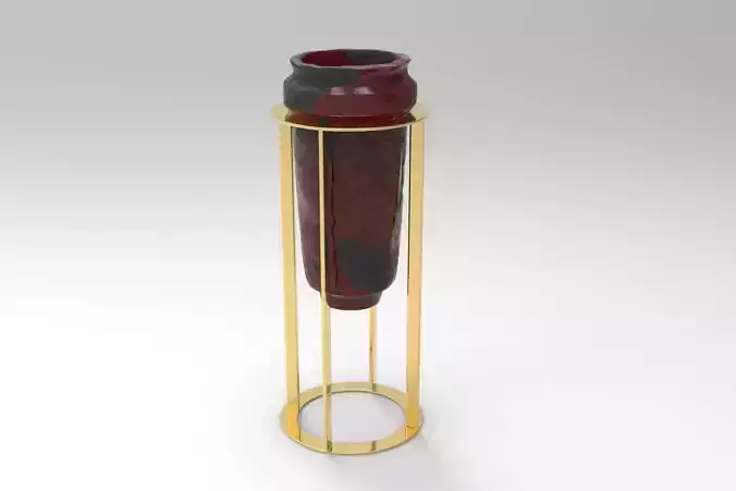 Raku Ceramic Pedestal