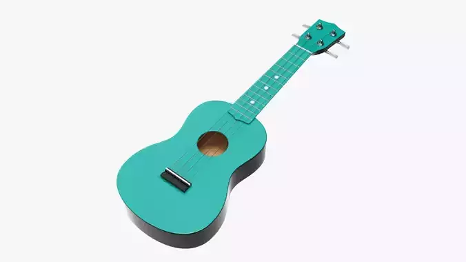 Ukulele guitar light blue