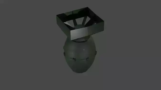Fat Man bomb 3D Model