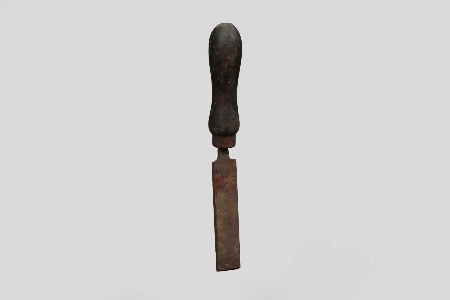 Rusty Tool Hand File 3D scan PBR 4K textures Low-poly 3D model_0