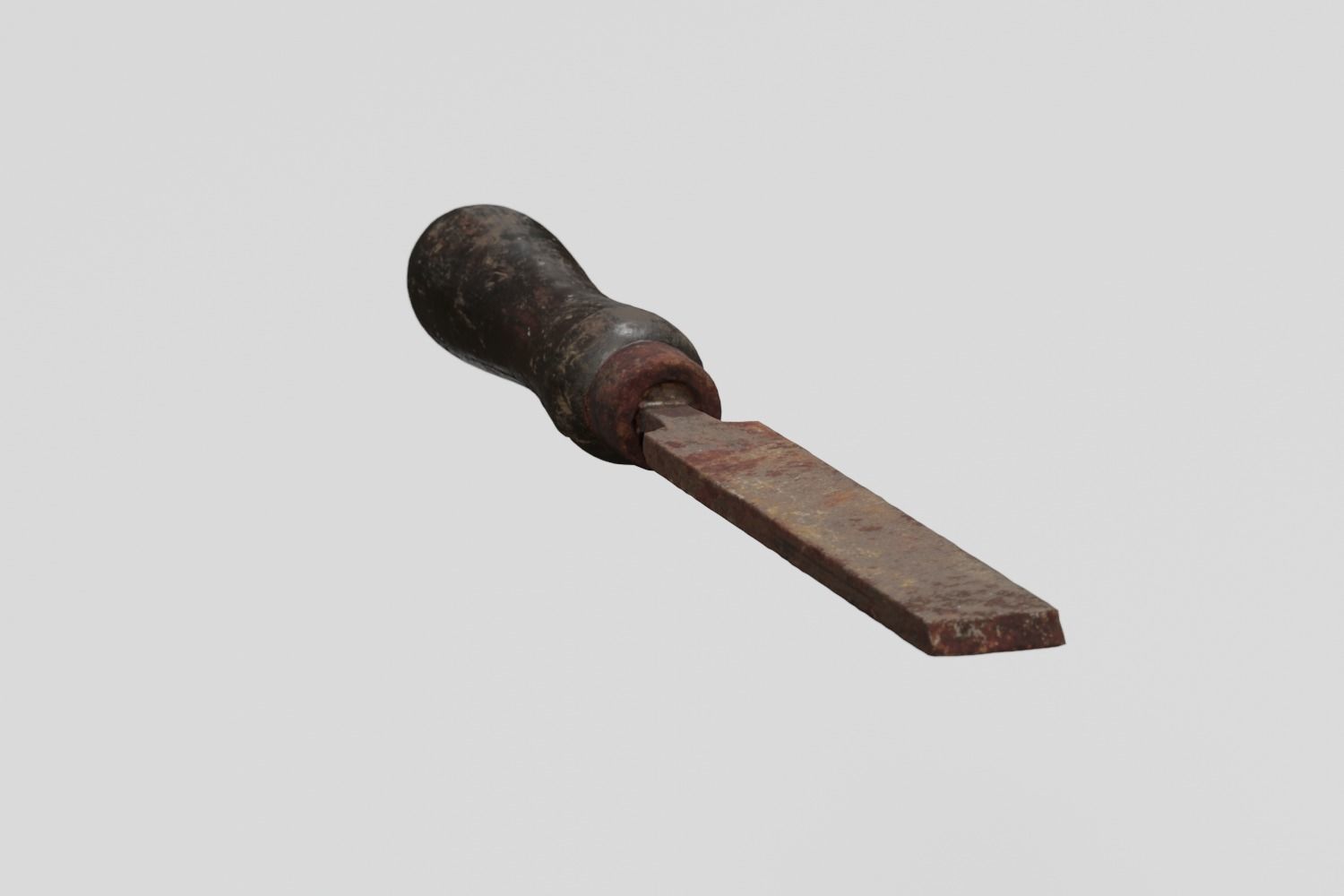 Rusty Tool Hand File 3D scan PBR 4K textures Low-poly 3D model_7