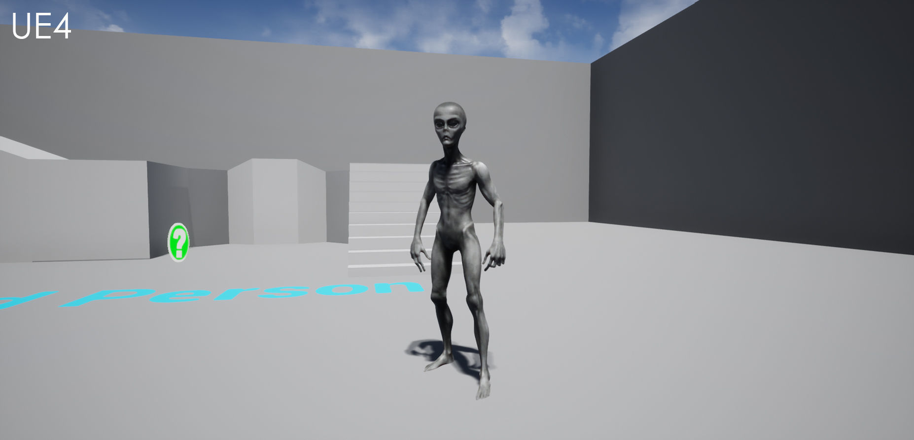 Alien human Low-poly 3D model_33