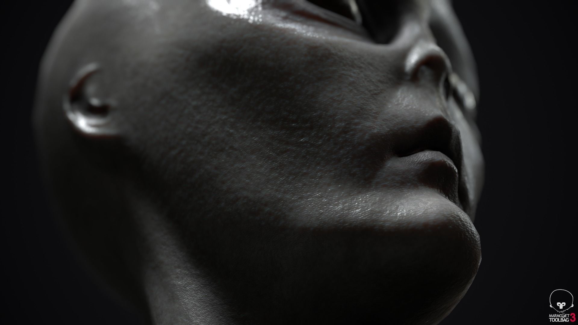 Alien human Low-poly 3D model_11