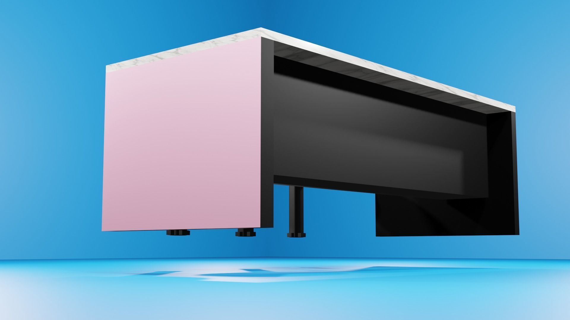 Kitchen Countertops 3D model_5