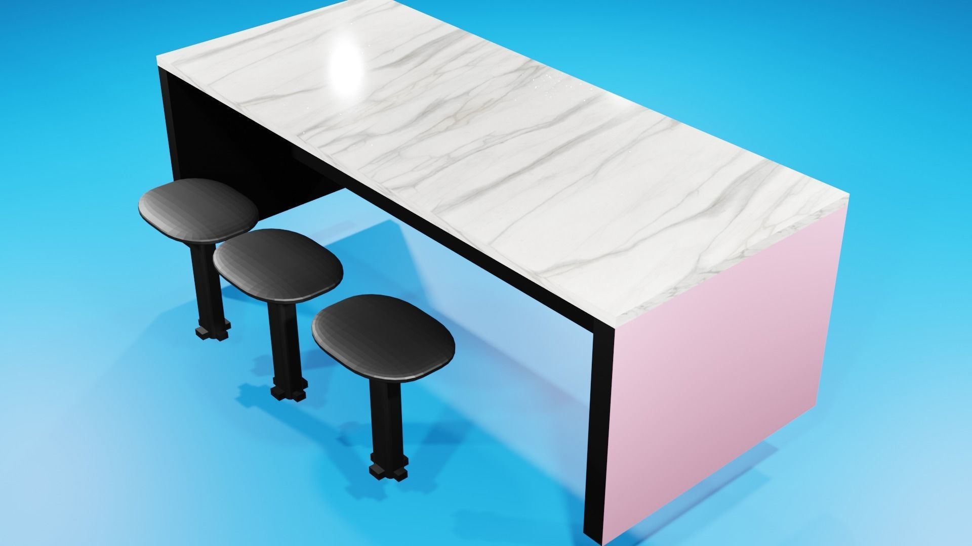 Kitchen Countertops 3D model_4