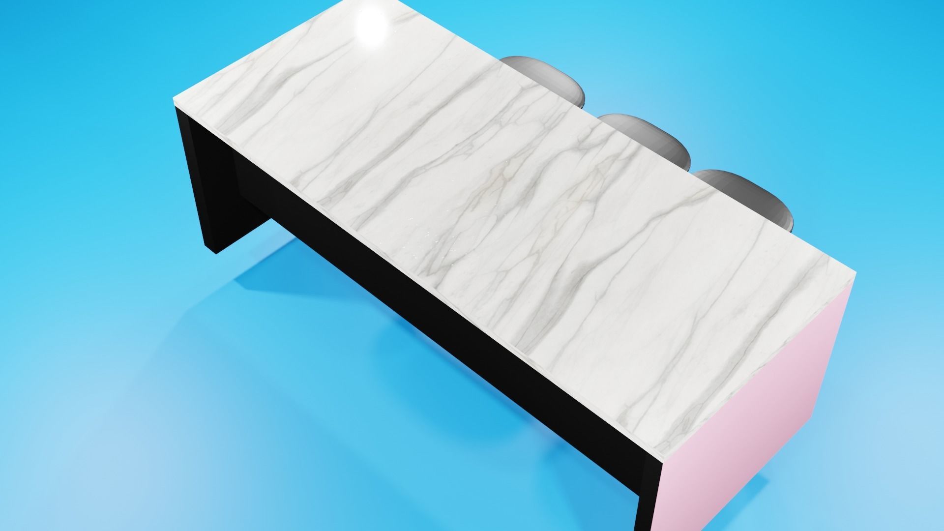 Kitchen Countertops 3D model_2