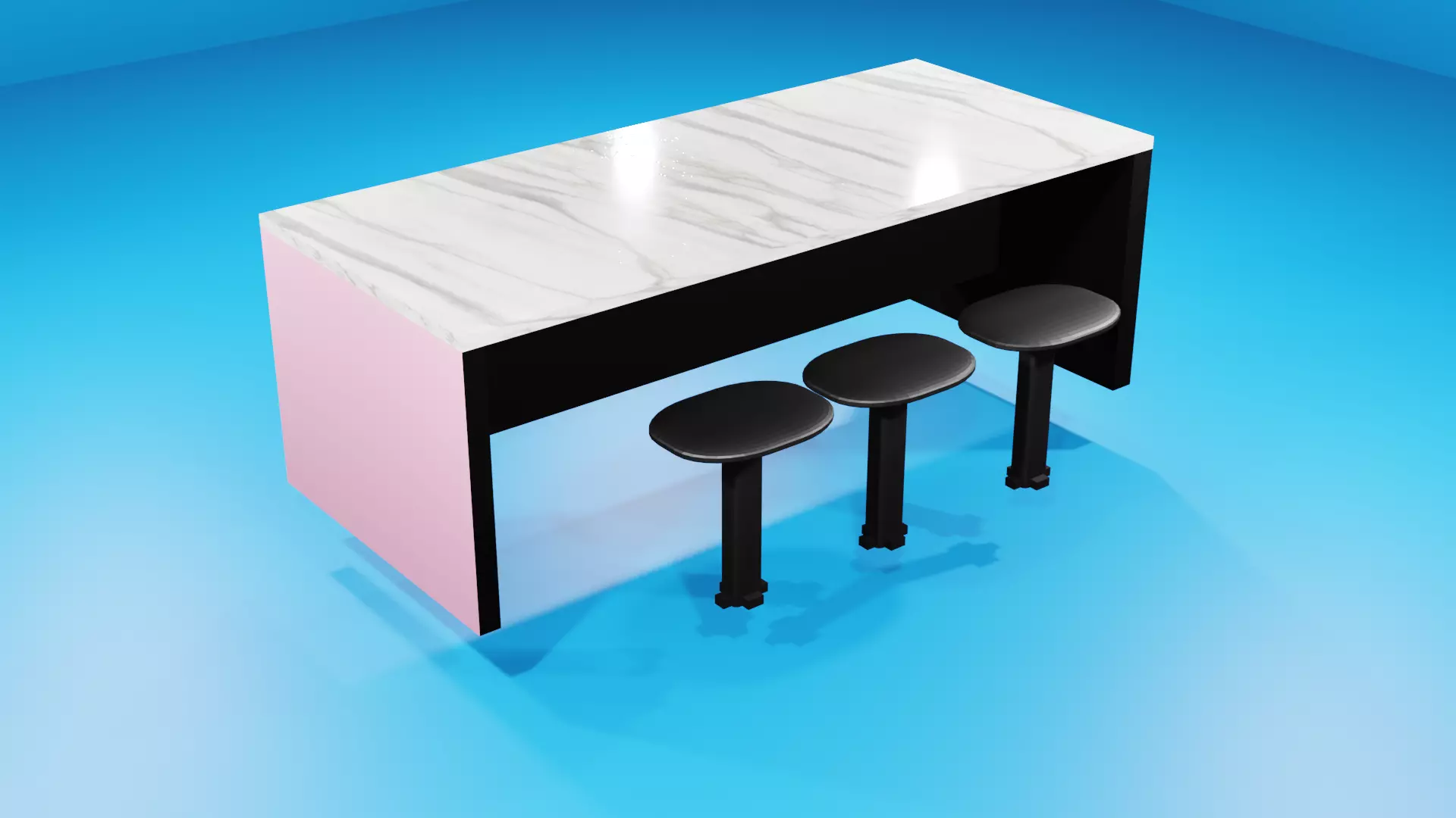 Kitchen Countertops 3D model_0