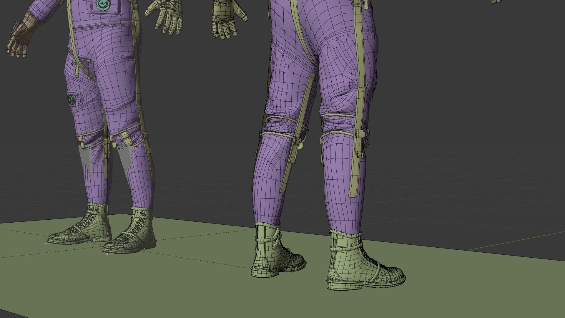 Silver Mercury Navy Mark IV Spacesuit 3D model_18