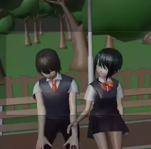 Dont mourn over a single loss short film Low-poly 3D model