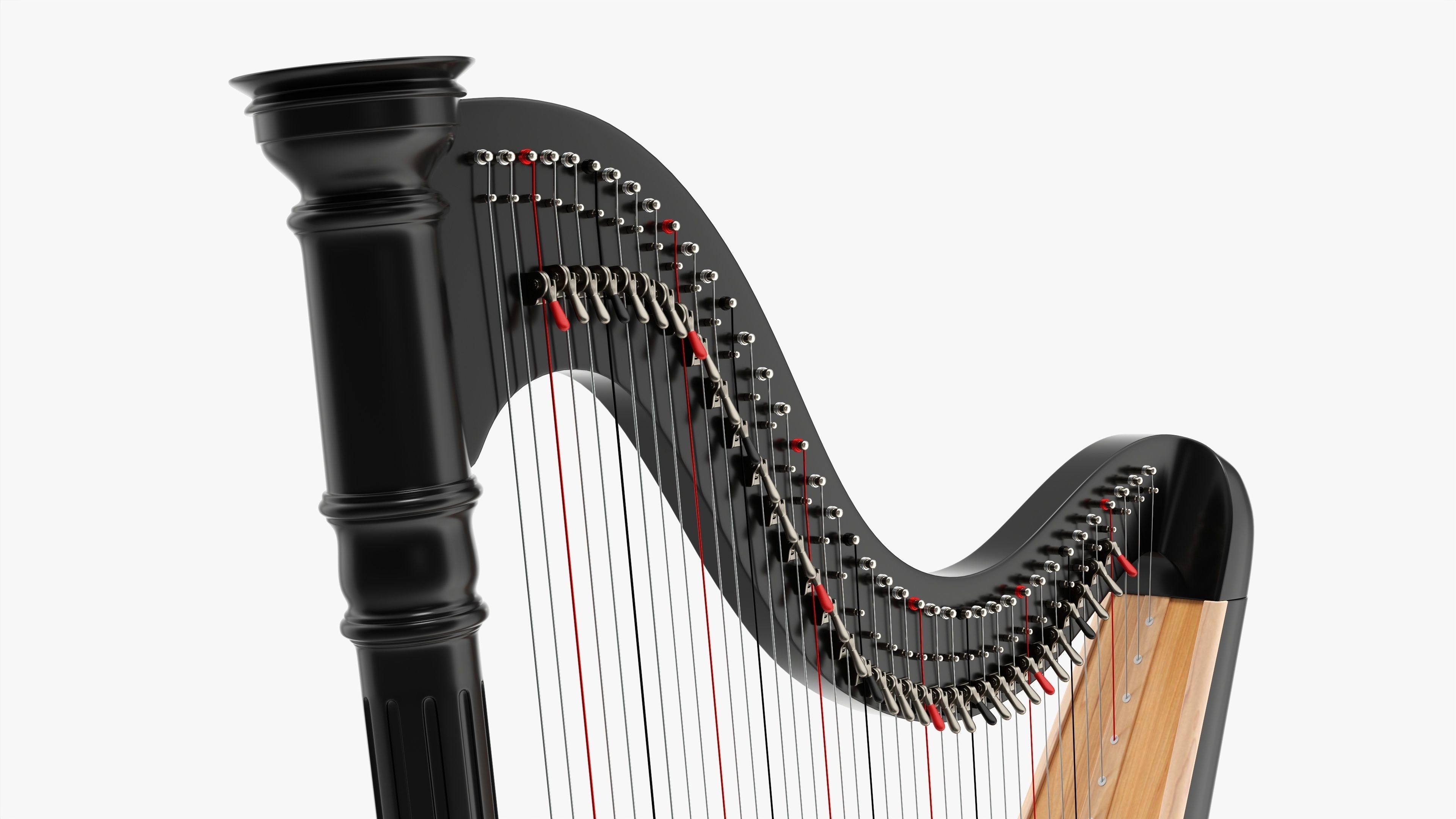 Harp 40-string 03 3D model_3