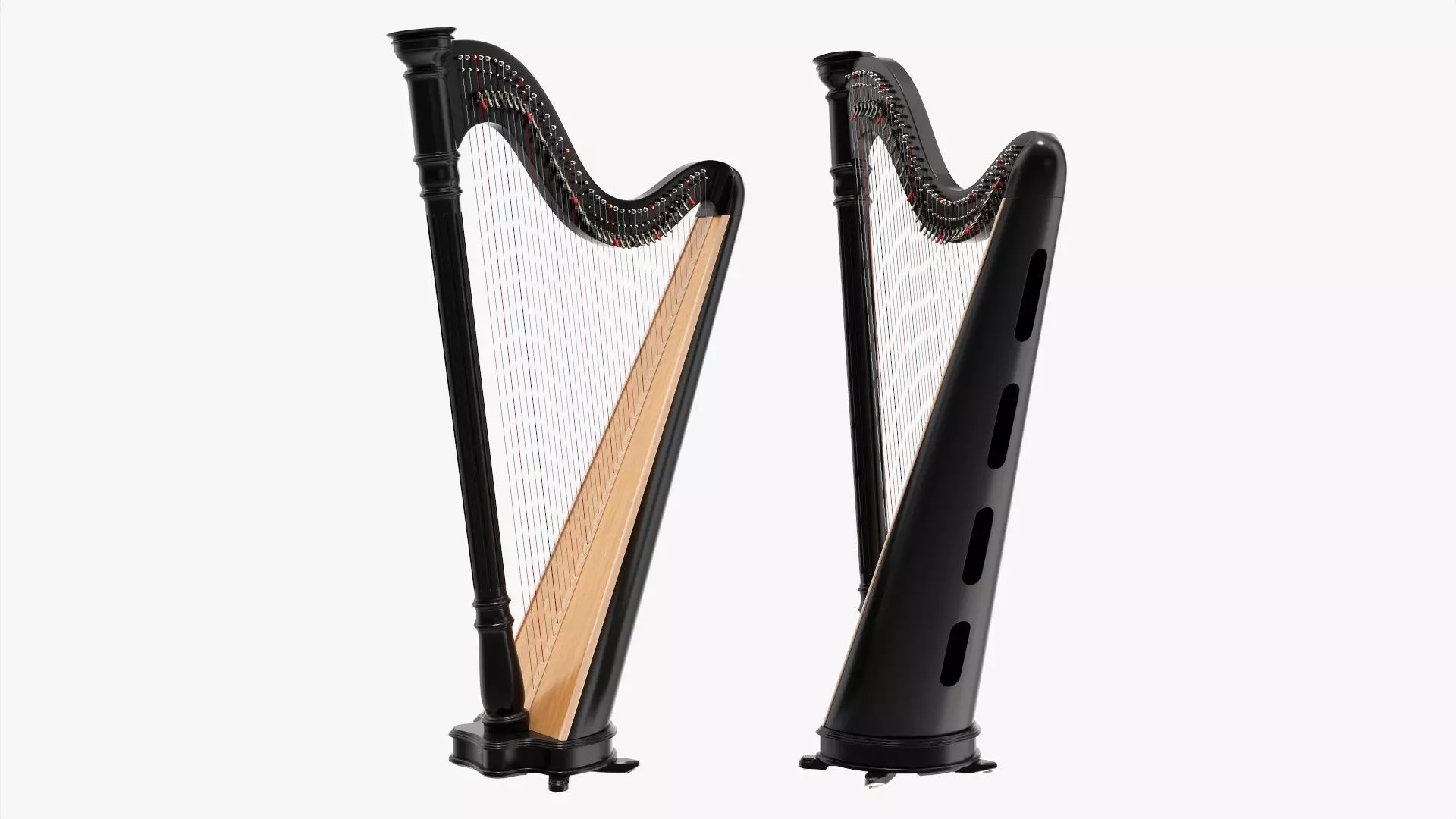 Harp 40-string 03 3D model_0