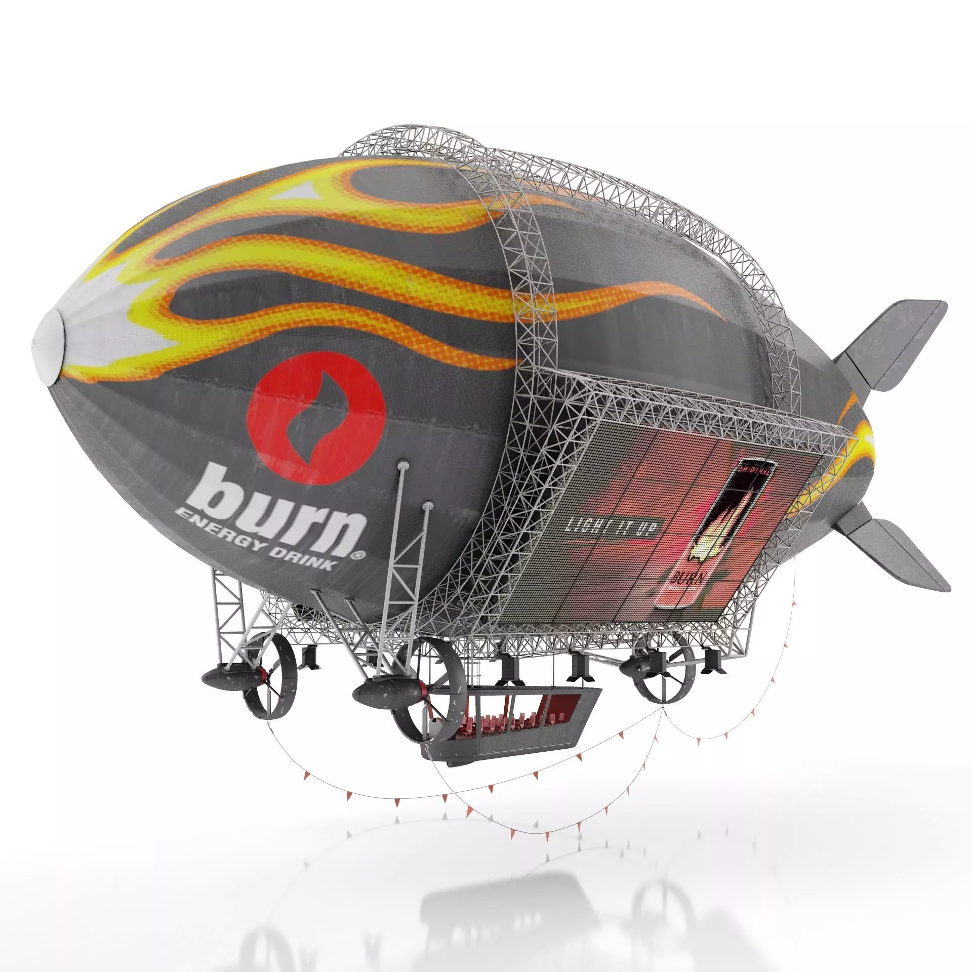 Advertising Zeppelin Burn 3D model