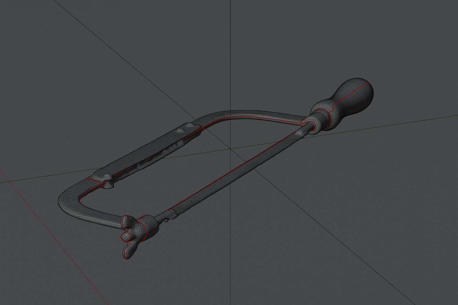 Rusty Tools Hacksaw 3D scan PBR 4K textures Low-poly 3D model_9