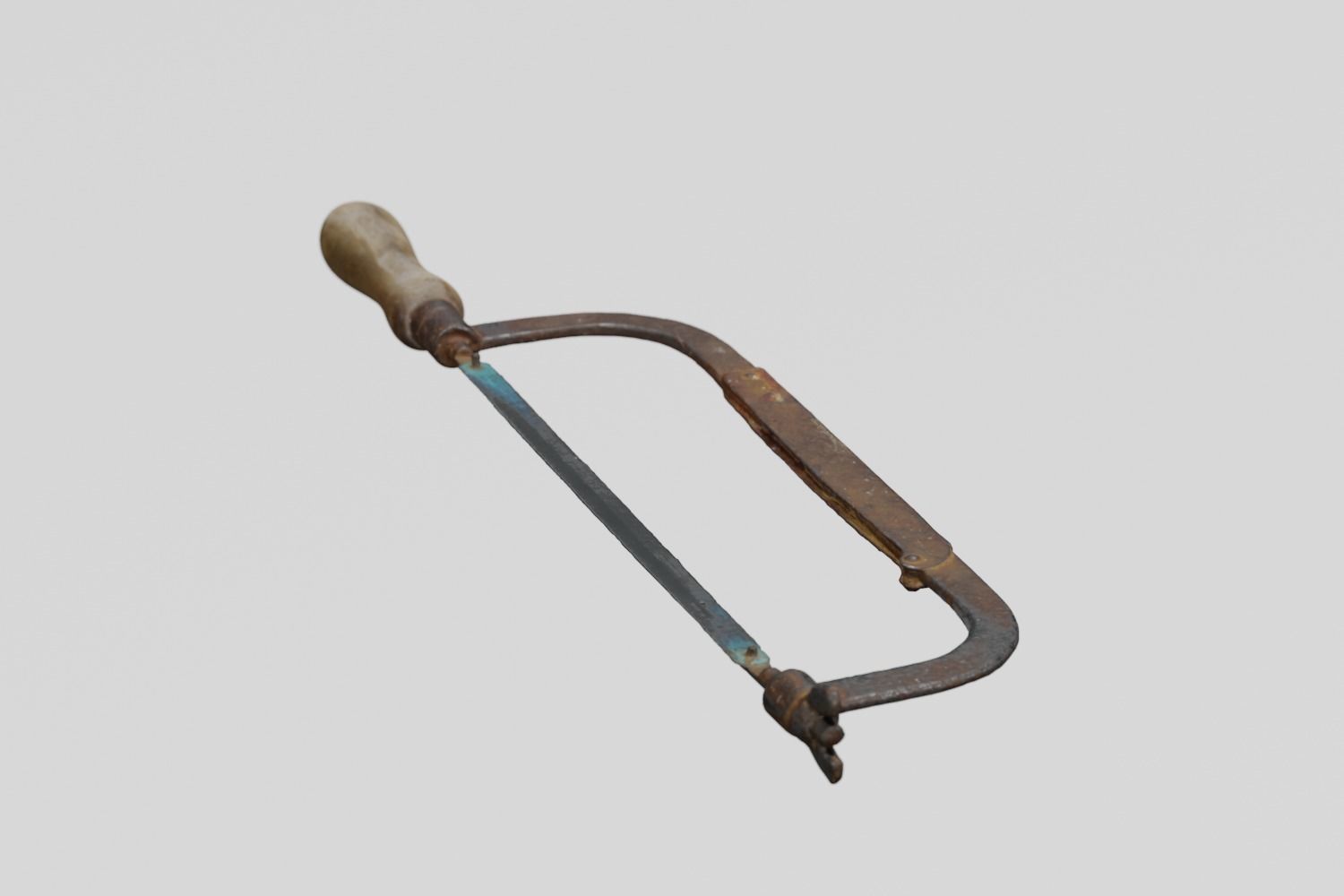 Rusty Tools Hacksaw 3D scan PBR 4K textures Low-poly 3D model_5