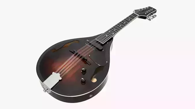 Mandolin string instrument 3D model