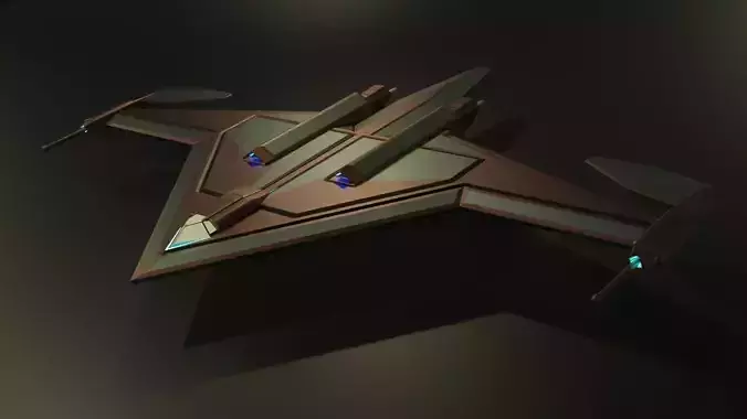 Starship spaceship 3D model