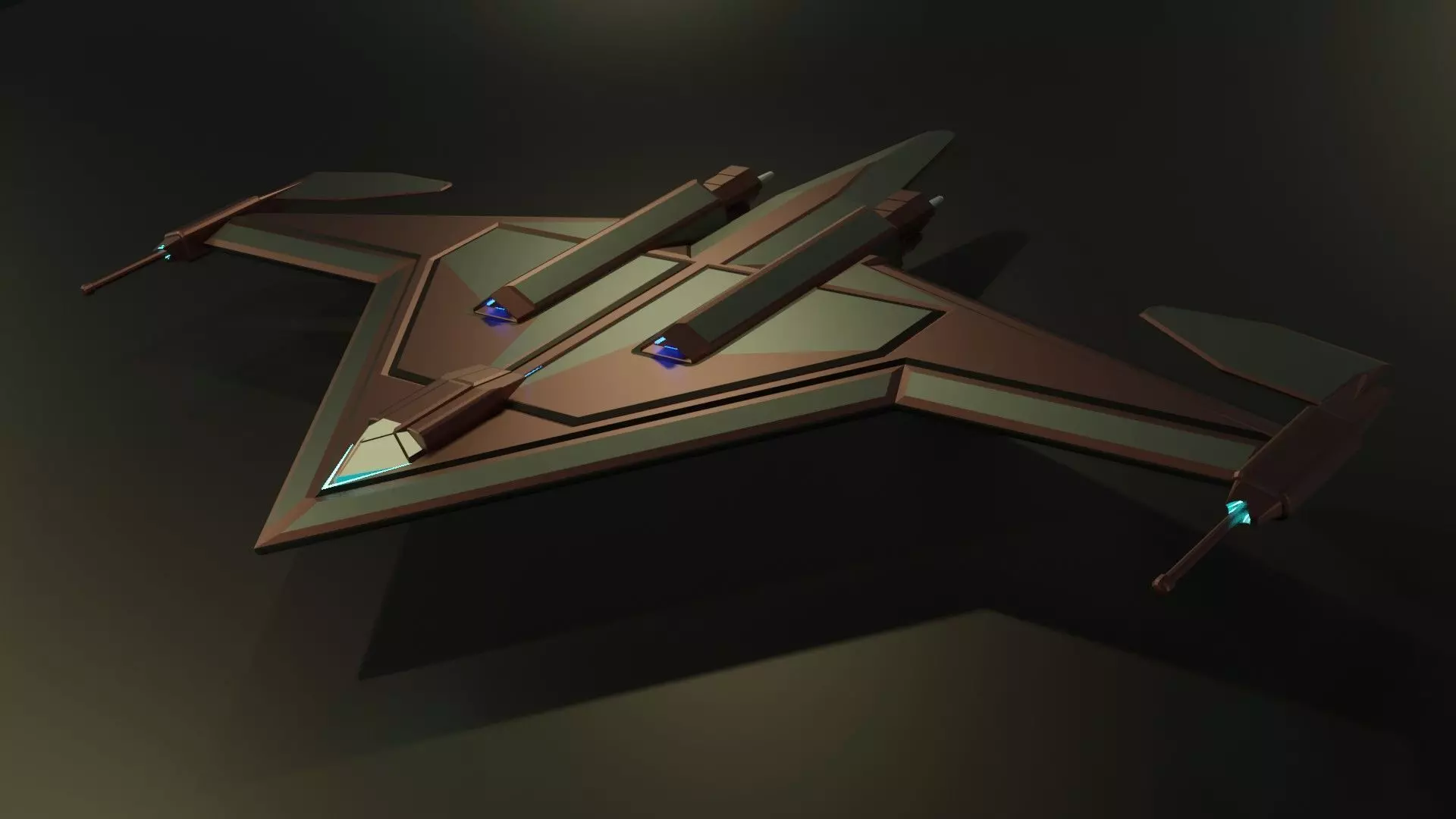 Starship spaceship 3D model