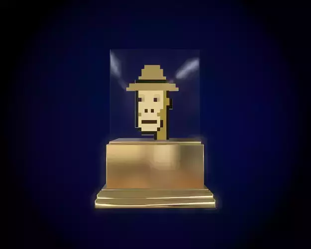 Gold Punk Low-poly 3D model