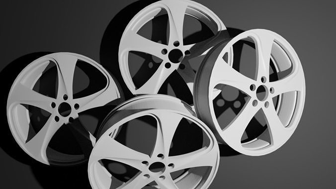 Car wheel rims Rial Catania 3D model