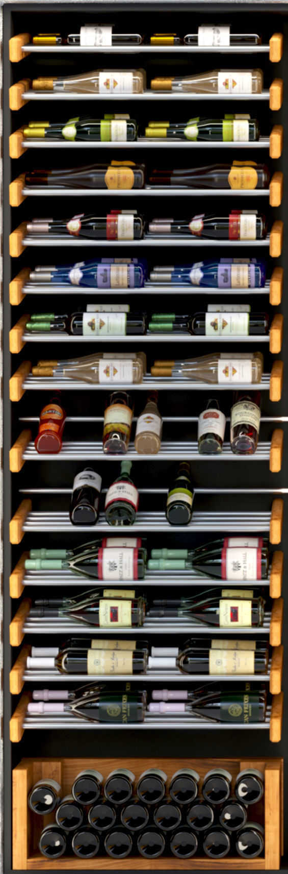 Large wine cooler 2 3D model_2