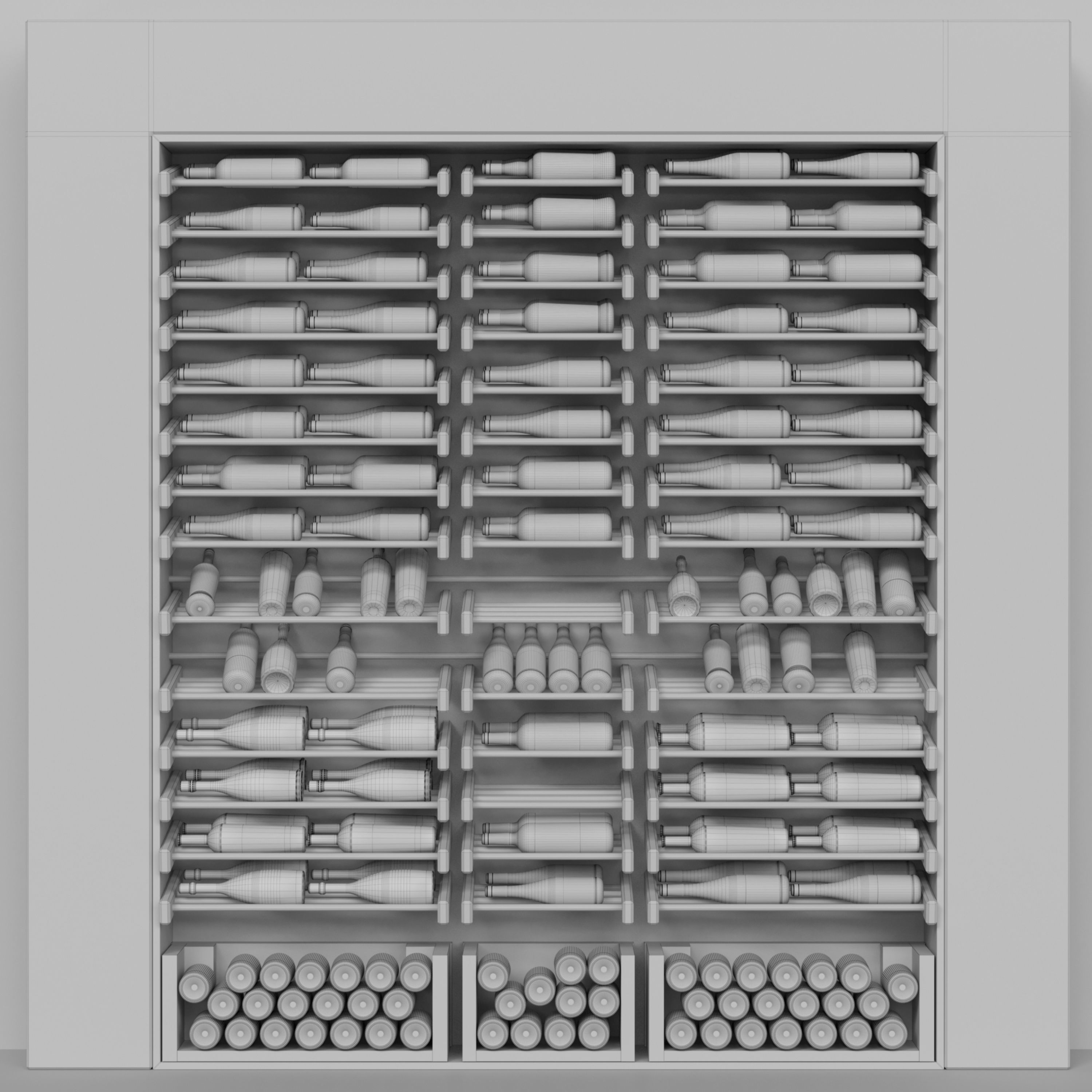Large wine cooler 2 3D model_1
