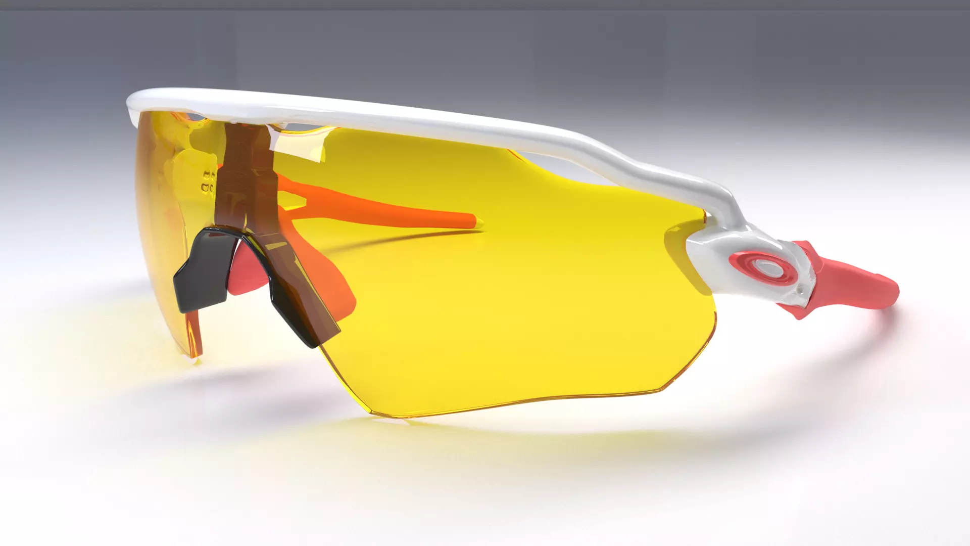 Oakley Radar EV Path sunglasses Low-poly 3D model_0