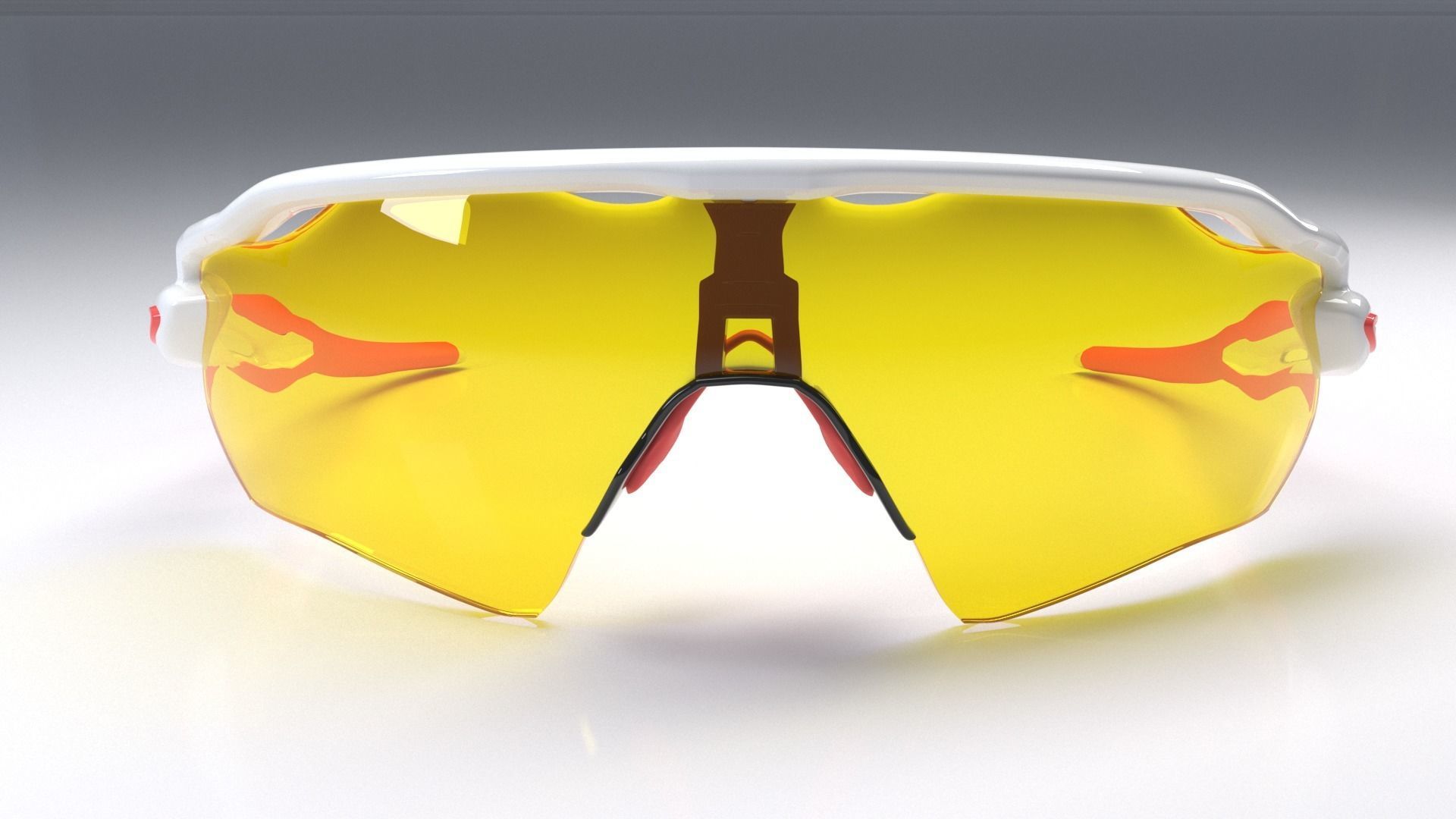 Oakley Radar EV Path sunglasses Low-poly 3D model_4