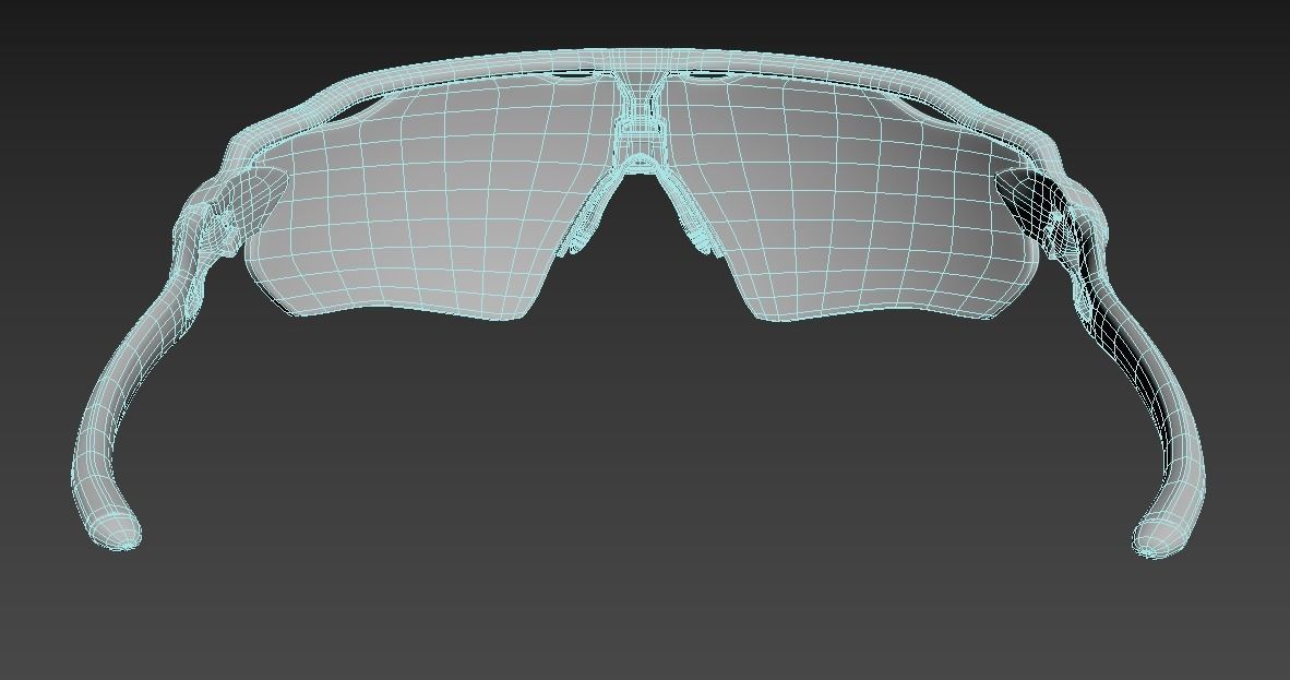 Oakley Radar EV Path sunglasses Low-poly 3D model_9