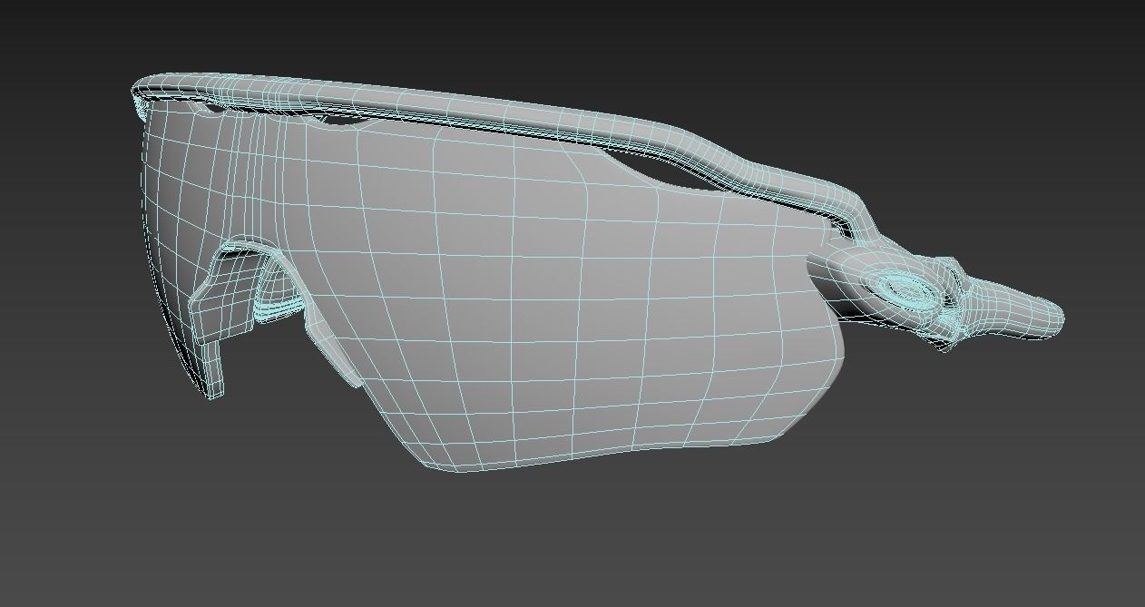 Oakley Radar EV Path sunglasses Low-poly 3D model_1