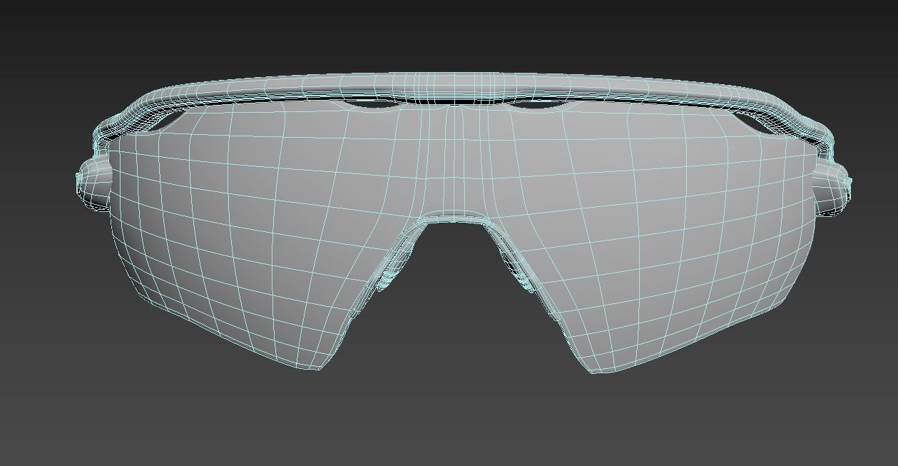 Oakley Radar EV Path sunglasses Low-poly 3D model_5