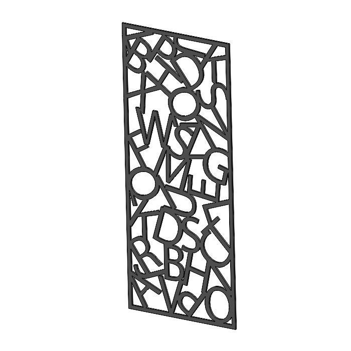 Architectural Decorative Panels Garden screens 3D model_10