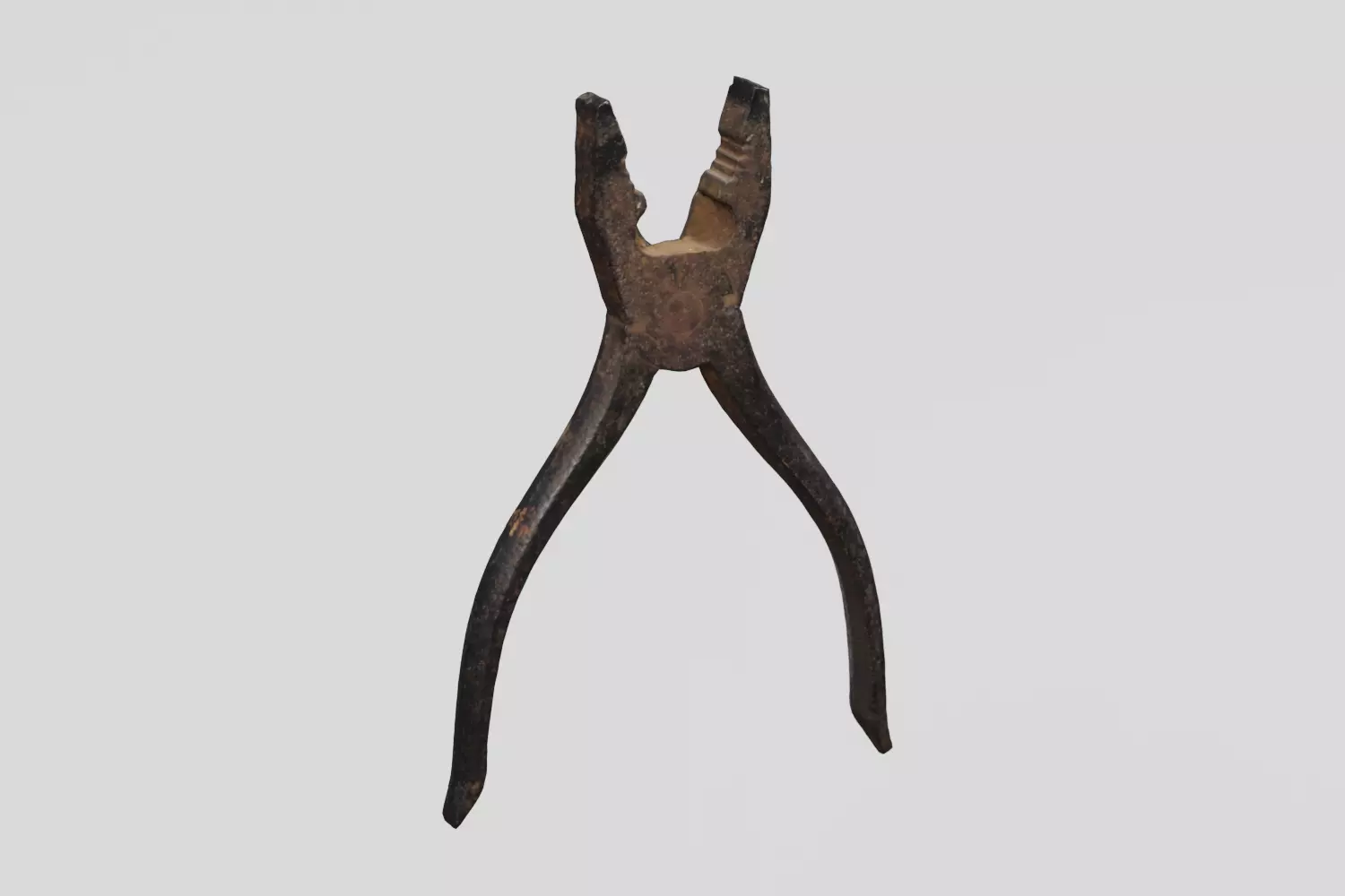 Rusty Tool Pliers 3D scan PBR 4K textures Low-poly 3D model_0
