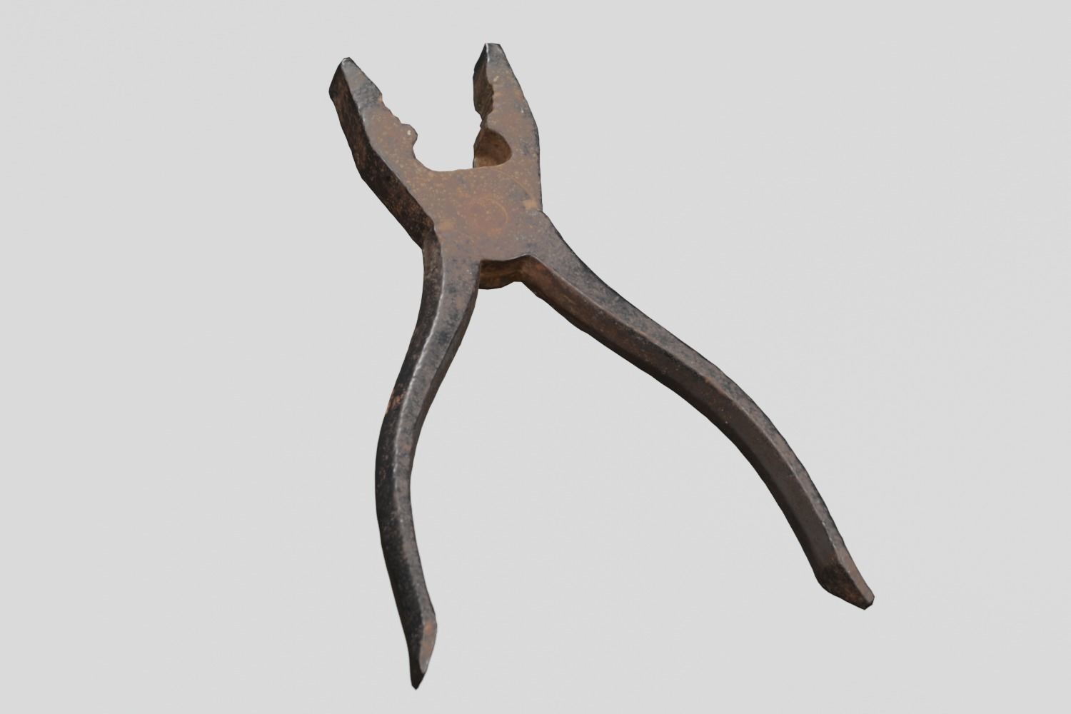 Rusty Tool Pliers 3D scan PBR 4K textures Low-poly 3D model_10