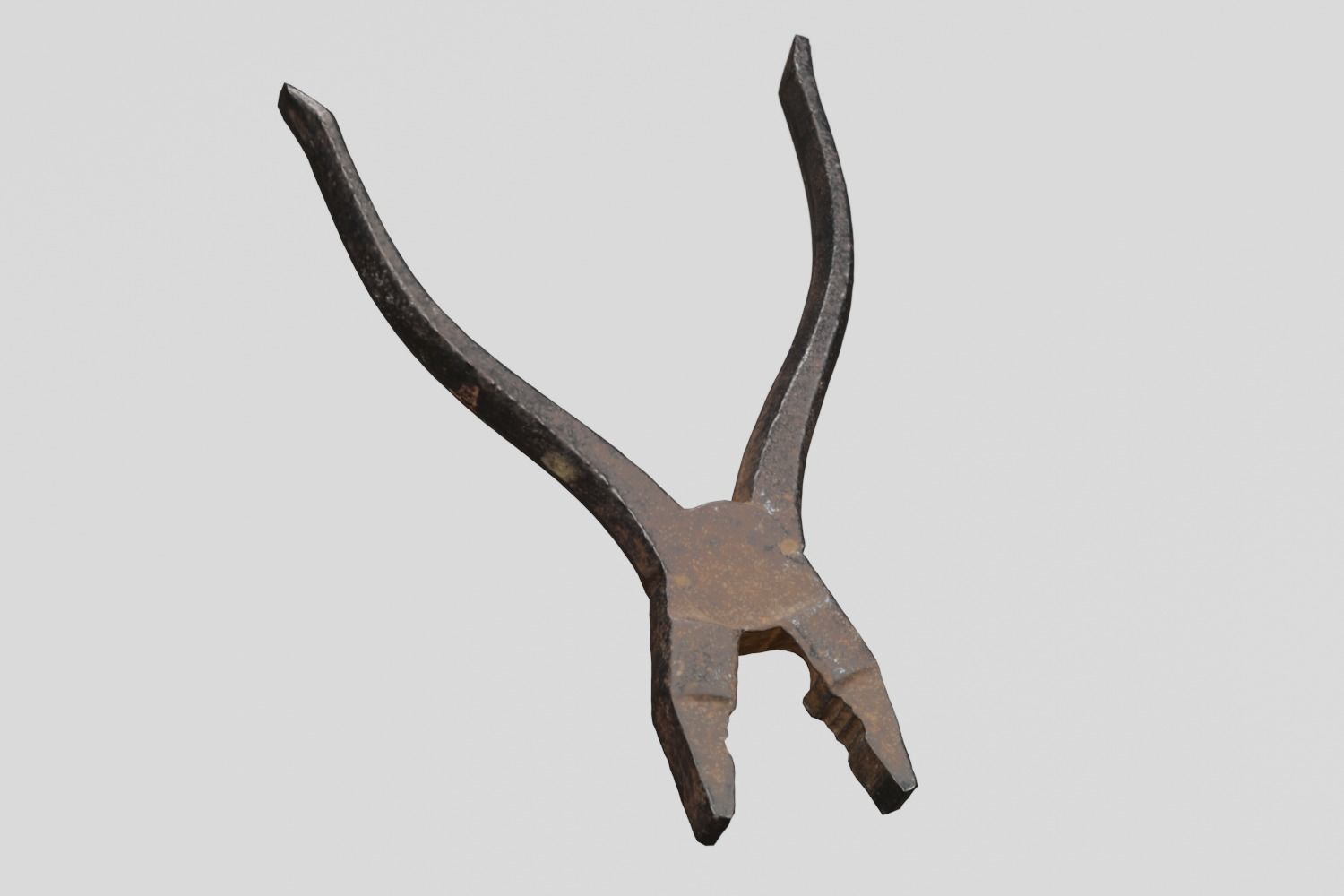 Rusty Tool Pliers 3D scan PBR 4K textures Low-poly 3D model_7