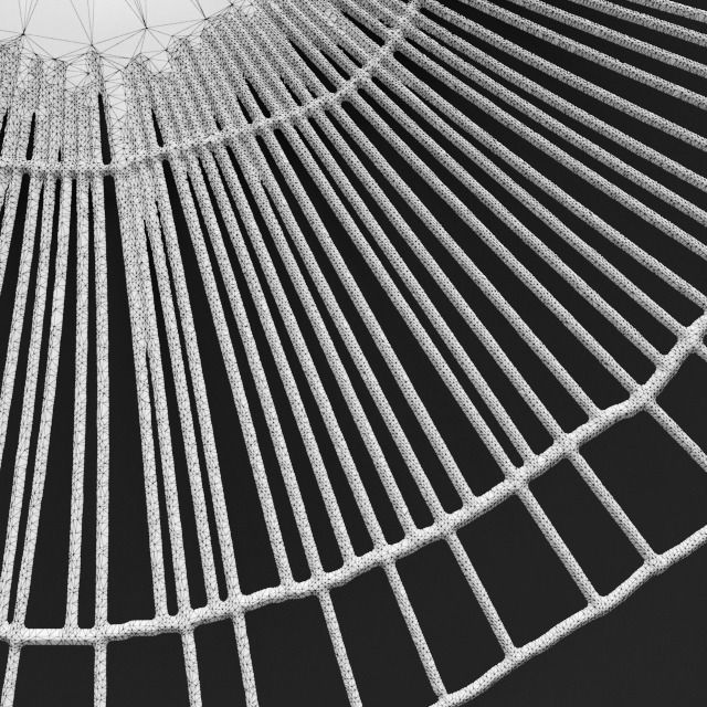 Wall decor futuristic coral Panel 3D 3 3D model_5